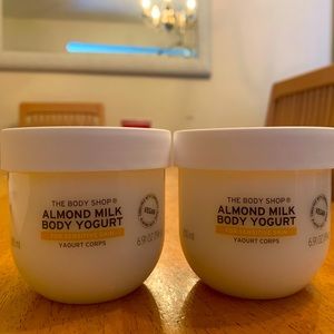 The Body Shop Almond Milk Body Yogurt. 2/6.91oz NEW containers.